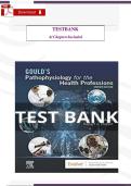 Updated Latest Test Bank for Gould's Pathophysiology for the Health Professions 7th Edition by Kevin VanMeter Pathophysiology for the Health Professions Health Professions Pathophysiology Subject Pathophysiology Course Comprehensive Practice Questi