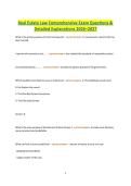 Real Estate Law Comprehensive Exam Questions & Detailed Explanations 2026&ndash;2027&period;