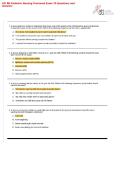 Here is ATI RN Pediatric Nursing Proctored Exam 2026 with NGN&colon; 70 Real Exam Questions & Answers &vert; Master the RN ATI Pediatric Exam&excl;&NewLine;&NewLine;Are you prepared to ace the ATI RN Pediatric Nursing Proctored Exam 2026&quest; This latest&comma; verified&comma; and updated material in