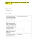 Community Hesi  exam question and answer with 100&percnt; correct&NewLine;&NewLine;