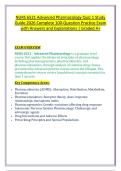 NURS 6521 Advanced Pharmacology Quiz 1 Study &NewLine;Guide 2026 Complete 100-Question Practice Exam &NewLine;with Answers and Explanations &vert; Graded A&plus; 