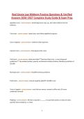 Real Estate Law Midterm Practice Questions & Verified Answers 2026&ndash;2027 Complete Study Guide & Exam Prep