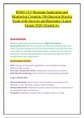 RNSG 1517 Restraint Application and &NewLine;Monitoring Complete 100-Question Practice &NewLine;Exam with Answers and Rationales &vert; Latest &NewLine;Update 2026 &vert; Graded A&plus; 