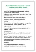 BLS Certification Exam Success Kit &ndash; Updated &NewLine;Questions with A&plus; Verified Answers 