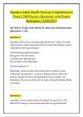 Summer Adult Health Nursing Comprehensive &NewLine;Exam &vert; 200 Practice Questions with Expert &NewLine;Rationales &vert; 2026&sol;2027