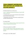TCDHA COMMUNITY MIDTERM EXAM&NewLine;PREP QUESTIONS AND ANSWERS FULL&NewLine;SOLUTION GRADED A&plus;