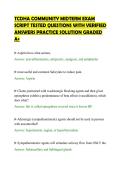 TCDHA COMMUNITY MIDTERM EXAM&NewLine;SCRIPT TESTED QUESTIONS WITH VERIFIED&NewLine;ANSWERS PRACTICE SOLUTION GRADED&NewLine;A&plus;