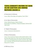 TCDHA COMMUNITY MIDTERM TEST BANK&NewLine;SOLVED QUESTIONS AND VERIFIED&NewLine;RESPONSES GRADED A&plus;