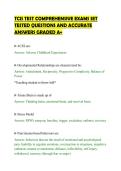 TCIS TEST COMPREHENSIVE EXAMS SET&NewLine;TESTED QUESTIONS AND ACCURATE&NewLine;ANSWERS GRADED A&plus;