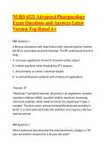 NURS 6521 Advanced Pharmacology Exam Questions and Answers Latest Version Top Rated A&plus;