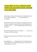 TCOLE BPOC ACTUAL CERTIFICATION&NewLine;PAPER 2026 QUESTIONS WITH ANSWERS&NewLine;FULL SOLUTION&period;