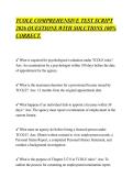 TCOLE COMPREHENSIVE TEST SCRIPT&NewLine;2026 QUESTIONS WITH SOLUTIONS 100&percnt;&NewLine;CORRECT