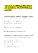 TCRN ACTUAL CERTIFICATION PAPER&NewLine;2026 QUESTIONS WITH ANSWERS FULL&NewLine;SOLUTION&period;