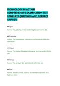 TECHNOLOGY IN ACTION&NewLine;COMPREHENSIVE EXAMINATION TEST&NewLine;COMPLETE QUESTIONS AND CORRECT&NewLine;ANSWERS