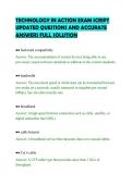 TECHNOLOGY IN ACTION EXAM SCRIPT&NewLine;UPDATED QUESTIONS AND ACCURATE&NewLine;ANSWERS FULL SOLUTION