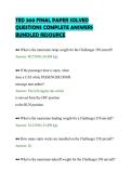 TED 300 FINAL PAPER SOLVED&NewLine;QUESTIONS COMPLETE ANSWERS&NewLine;BUNDLED RESOURCE