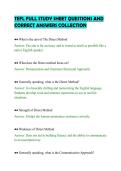 TEFL FULL STUDY SHEET QUESTIONS AND&NewLine;CORRECT ANSWERS COLLECTION