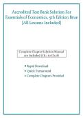 Test Bank for Essentials of Economics 5th Edition by Brue &lpar;Chapters 1-18&rpar; &vert; Complete Solution Manual