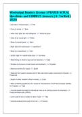 Mississippi Boaters License UPDATED ACTUAL&NewLine;Questions and CORRECT Answers &vert; A&plus; Verified &vert;&NewLine;2026