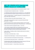 AAPC CRC UPDATED ACTUAL Questions and&NewLine;CORRECT Answers &vert; A&plus; Verified &vert; 2026