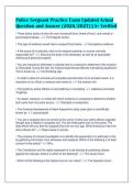 Police Sergeant Practice Exam Updated Actual&NewLine;Question and Answer &lpar;2026&sol;2027&rpar; &vert; A&plus; Verified