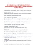 Economics AQA A-Level Exam Revision Study Guide with Practice Questions Latest Edition &lpar;2026&rpar;
