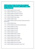 NYPD Auxiliary Police Practice Exam Updated&NewLine;Actual Question and Answer &lpar;2026&sol;2027&rpar; &vert; 100&percnt;&NewLine;Verified Answers
