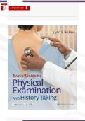Test Bank &comma; Bates&rsquo; Guide To Physical Examination and History Taking 13th Edition Bickley COMPLETE GUIDE &lpar;ALL CHAPTERS COVERED&rpar; LATEST UPDATE 2025 REVISED EDITION GRADED A&plus;&NewLine;