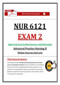 NUR 6121 Exam 2 Study Guide Latest &lpar;2026&rpar; Exam Questions and Answers &lpar;PDF&rpar; &ndash; William Paterson University