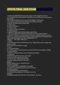 OPOTA FINAL 2026 EXAM 