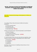 WGU D094 &ndash; EDUCATIONAL PSYCHOLOGY AND DEVELOPMENT BUNDLED EXAMS COMPLETE SOLUTION
