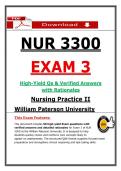 NUR 3300 Exam 3 &ndash; Nursing Practice II &lpar;Latest 2026&sol;2027 Update&rpar; Actual Questions and Answers&comma; 100&percnt; Verified Graded A&plus; &lpar;WPU&rpar;