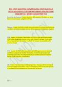REAL ESTATE MARKETING COMMERCIAL REAL ESTATE &lpar;SAE&rpar; EXAM &NewLine;LATEST 2026 UPDATED QUESTIONS AND VERIFIED 100&percnt; SOLUTIONS &NewLine;&lpar;2026&sol;2027&rpar; &vert;A&plus; GRADED &vert;GUARANTEED PASS 