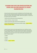 PTA BOARD EXAM LATEST 2026 UPDATED QUESTIONS AND &NewLine;VERIFIED 100&percnt; SOLUTIONS &lpar;2026&sol;2027&rpar; &vert;A&plus; GRADED &NewLine;&vert;GUARANTEED PASS