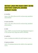 TESTOUT LINUX PRO EXAM SCRIPT TESTED&NewLine;QUESTIONS COMPLETE ANSWERS&NewLine;ALREADY PASSED