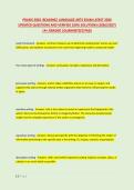 PRAXIS 5002 &colon;READING&sol; LANGUAGE ARTS EXAM LATEST 2026 &NewLine;UPDATED QUESTIONS AND VERIFIED 100&percnt; SOLUTIONS &lpar;2026&sol;2027&rpar; &NewLine;&vert;A&plus; GRADED &vert;GUARANTEED PASS