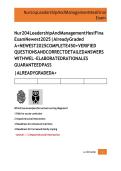 Updated Latest NUR 204 Leadership and Management HESI Final Exam Test Bank Nursing Leadership and Management HESI Subject Nursing Leadership and Management Course Comprehensive Practice Questions and Verified Answers&period;