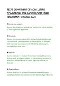 TEXAS DEPARTMENT OF AGRICULTURE&NewLine;COMMERCIAL REGULATIONS CORE LEGAL&NewLine;REQUIREMENTS REVIEW 2026