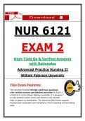 NUR 6121 Exam 2 &ndash; Advanced Practice Nursing II &lpar;Latest 2026&sol;2027 Update&rpar; Actual Questions & Answers &lpar;WPU&rpar;