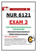 NUR 6121 Exam 3 &ndash; Advanced Practice Nursing II &lpar;Latest 2026&sol;2027 Update&rpar; Actual Questions & Answers &lpar;WPU&rpar;