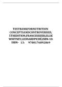 Updated Latest Test Bank for Nutrition Concepts and Controversies 5th Edition by Frances Sizer Ellie Whitney and Leonard Pich&eacute; Nutrition Nutrition Concepts and Controversies Subject Nutrition Course Comprehensive Practice Questions and Verified Answers&period;