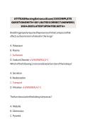 Updated Latest ATI TEAS Nursing Entrance Exam Test Bank Assessment Technologies Institute ATI Test of Essential Academic Skills Nursing Entrance Exam Preparation Nursing Subject Pre Nursing Course Comprehensive Practice Questions and Verified Answers&period;