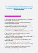 CNDA &ndash; CERTIFIED NETWORK DEFENSE ARCHITECT &vert; FINAL EXAM PREP 2026&sol;2027 &vert; QUESTIONS AND 100&percnt; VERIFIED ANSWERS &vert; 100&percnt; PASS GUARANTEE