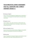 TEXAS IRRIGATOR LICENSE ASSESSMENT&NewLine;2026 FULL QUESTIONS AND CORRECT&NewLine;ANSWERS GRADED A&plus;