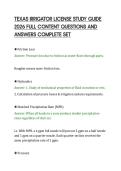 TEXAS IRRIGATOR LICENSE STUDY GUIDE&NewLine;2026 FULL CONTENT QUESTIONS AND&NewLine;ANSWERS COMPLETE SET