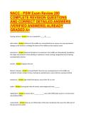 NACC PSW Exam Review 2026 &vert; 200 Complete Revision Questions & Verified Correct Answers &vert; Personal Support Worker &lpar;PSW&rpar; Certification Study Guide