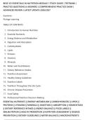 BIOD 121 ESSENTIALS IN NUTRITION MODULE 1 STUDY GUIDE &vert; TESTBANK &vert;&NewLine;PRACTICE QUESTIONS & ANSWERS &vert; COMPREHENSIVE PRACTICE EXAM &vert;&NewLine;ADVANCED REVIEW &vert; LATEST UPDATE 2026&sol;2027