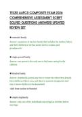 TEXES AAFCS COMPOSITE EXAM 2026&NewLine;COMPREHENSIVE ASSESSMENT SCRIPT&NewLine;SOLVED QUESTIONS ANSWERS UPDATED&NewLine;REVIEW SET