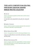 TEXES AAFCS COMPOSITE EXAM 2026 FINAL&NewLine;PAPER REVIEW QUESTIONS ANSWERS&NewLine;BUNDLED PRACTICE COLLECTION