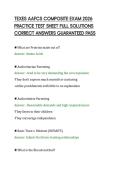 TEXES AAFCS COMPOSITE EXAM 2026&NewLine;PRACTICE TEST SHEET FULL SOLUTIONS&NewLine;CORRECT ANSWERS GUARANTEED PASS